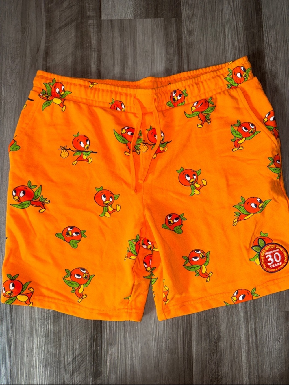 Disney large shorts Orange Bird EPCOT International Flower & Garden Festival men